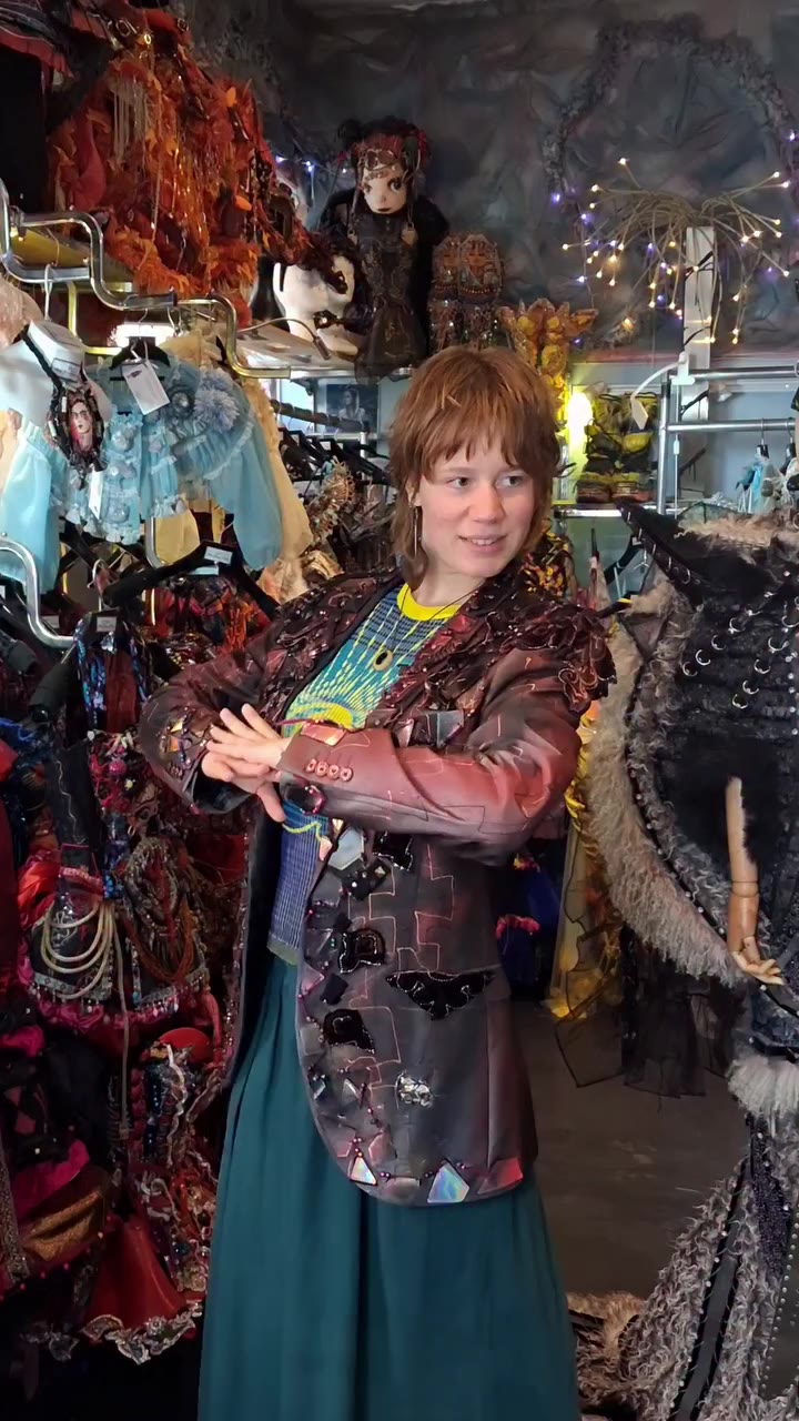 My lovely customer today wearing one of my unisex jackets such a gorgeous…