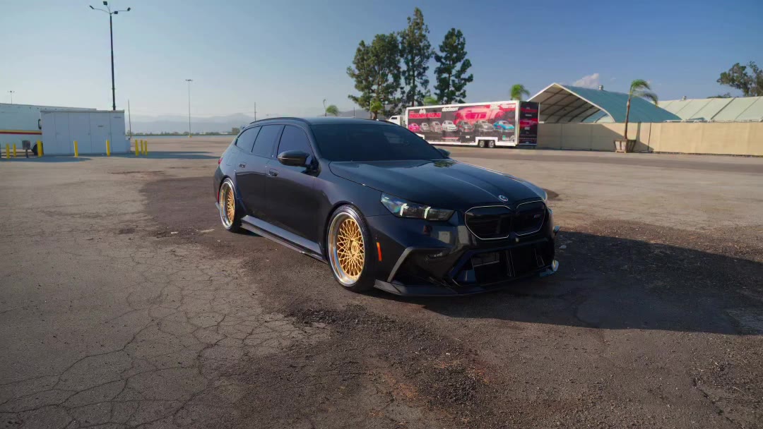 Wagons > Sedans 😍🌅 #westcoastcustoms #m5touring #carsofinstagram #fyp #bmw