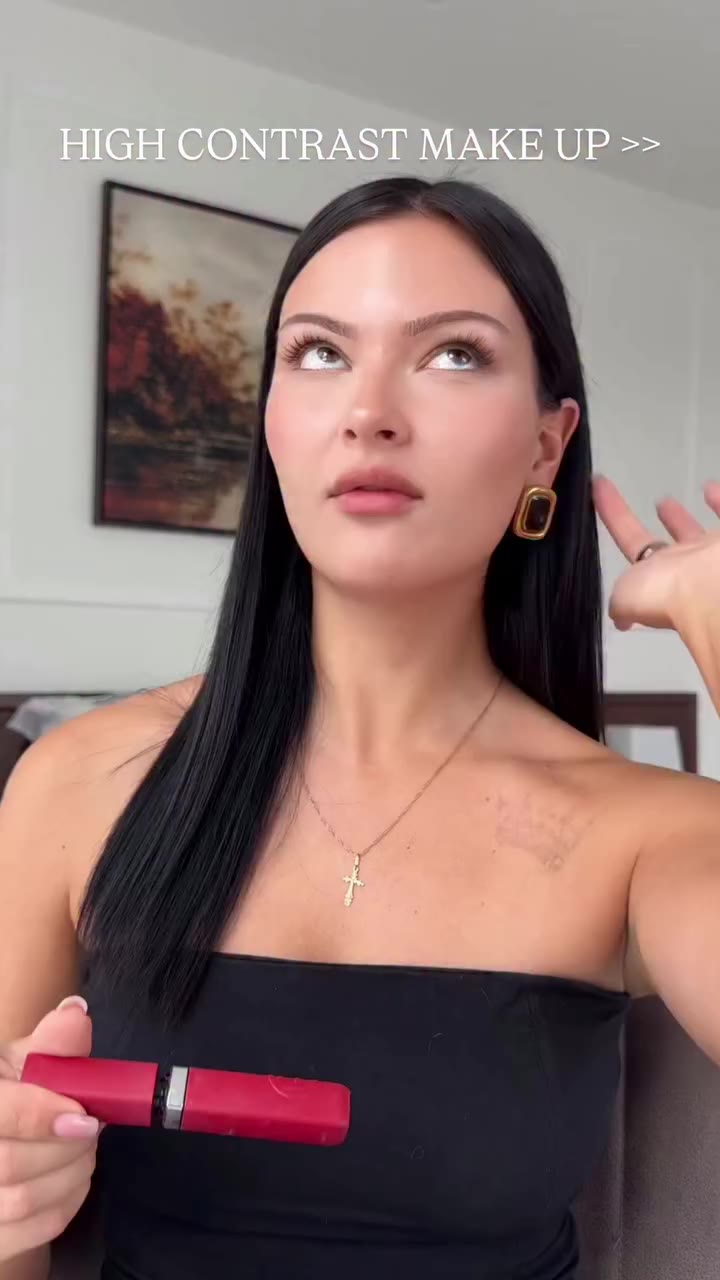 seht ihr den Unterschied?? #makeup #highcontrast