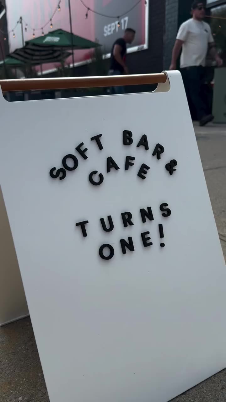 @softbarcafe 1 year celebration! Popping up inside in the back with…