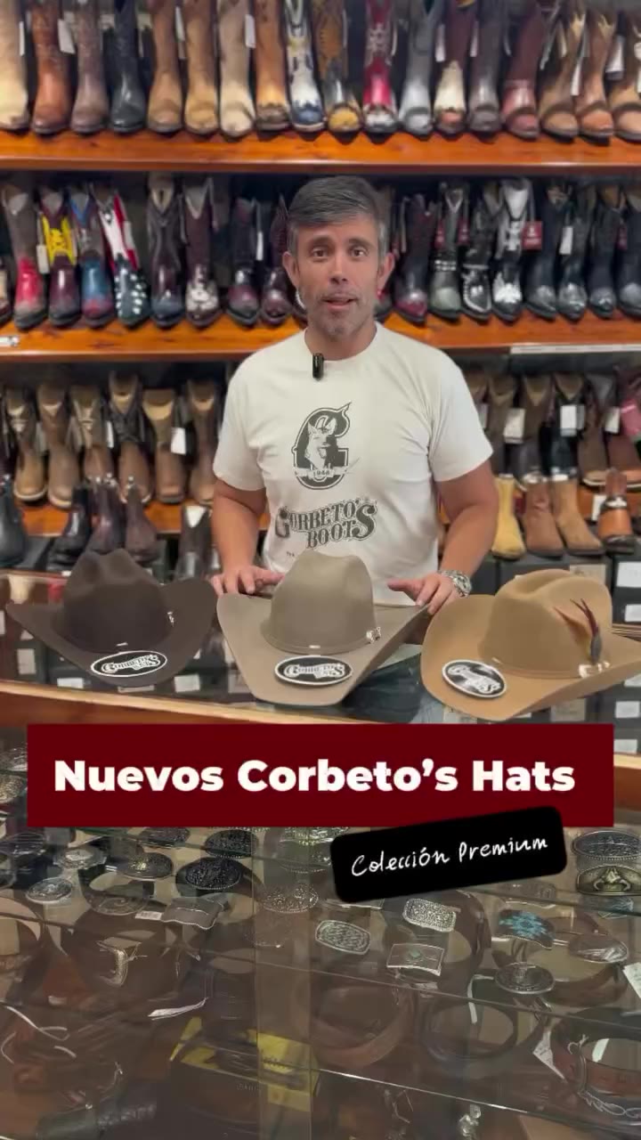 🤠 Nueva colección Premium de Corbeto’s Hats Tres nuevos modelos, diseñados…