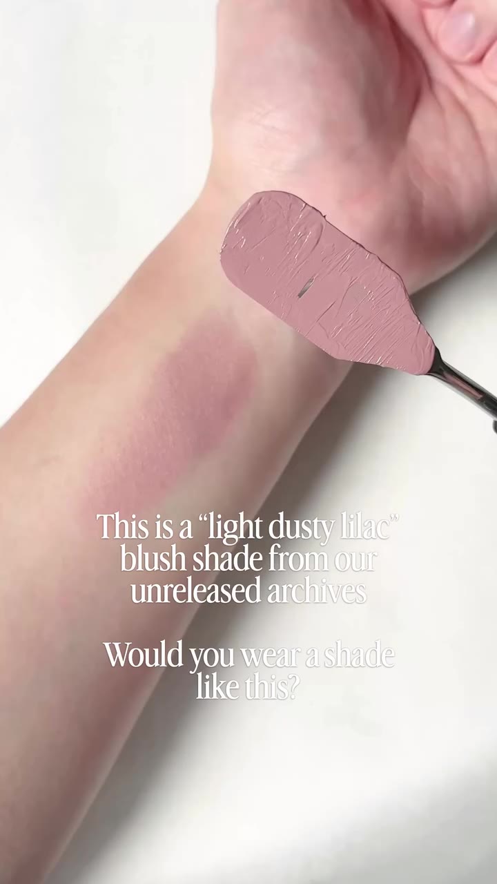 We shared a rich burnt plum blush shade from our “unreleased archives” a few…