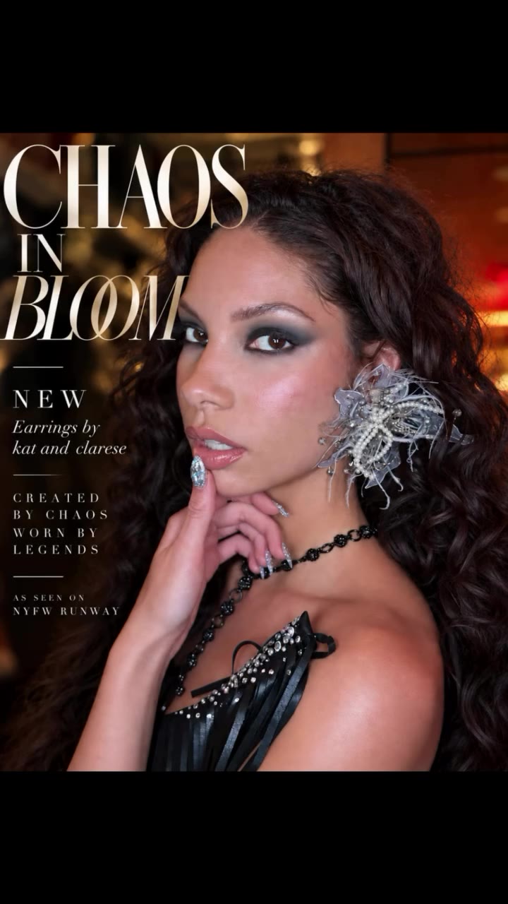 My new “Chaos In Bloom” earrings S/S 2027 debuted at…