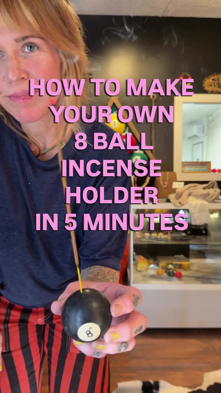DIY your own 8 ball incense holder in less than 5 minutes. It’s a tutorial!…