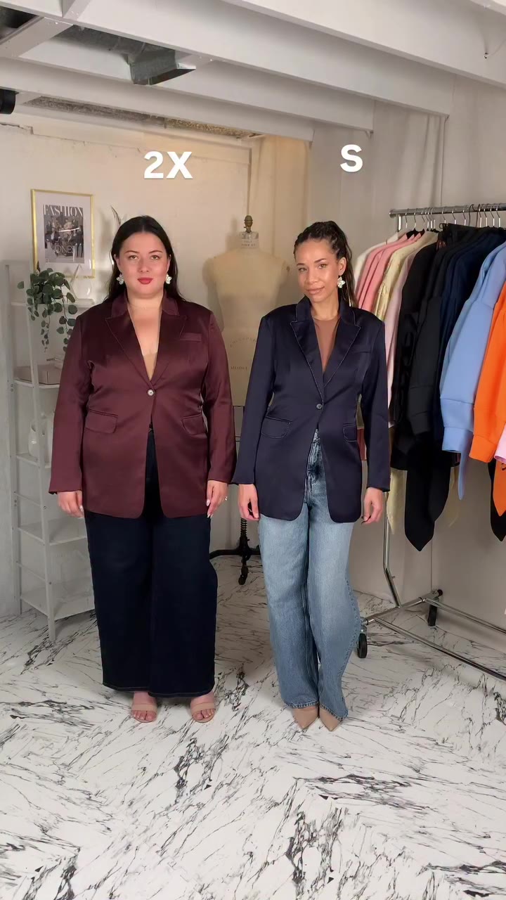 The perfect blazer for fall 💙🤎 Is your fav the blue or the brown? Let me…