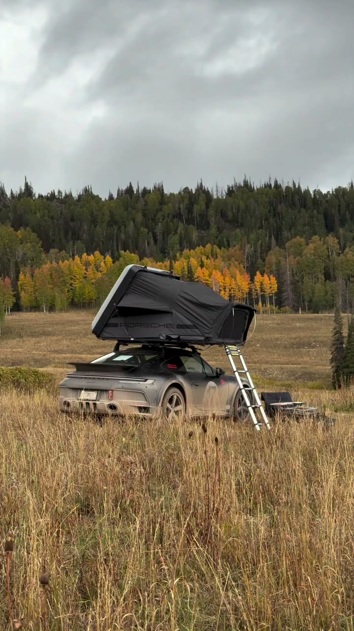 I overcooked the steak #porsche #porsche911 #camping #911dakar #porschemoment