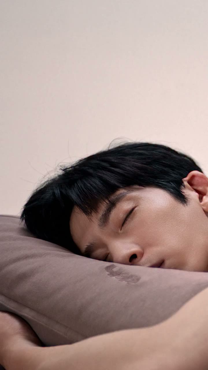 A closer look at the wō Pillow with brand spokesperson @jingxiaoxiansheng…