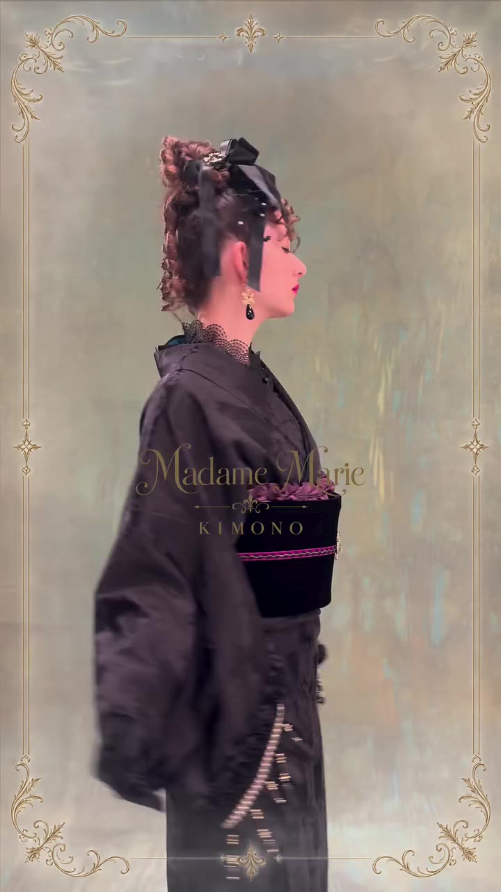 新作着物お披露目‪🥀🪞 ⁡ 🏷️ Madame Marie ⁡ 9月25日・26日 「ふりふ ベルサイユに咲く きもの展」in 渋谷にて…