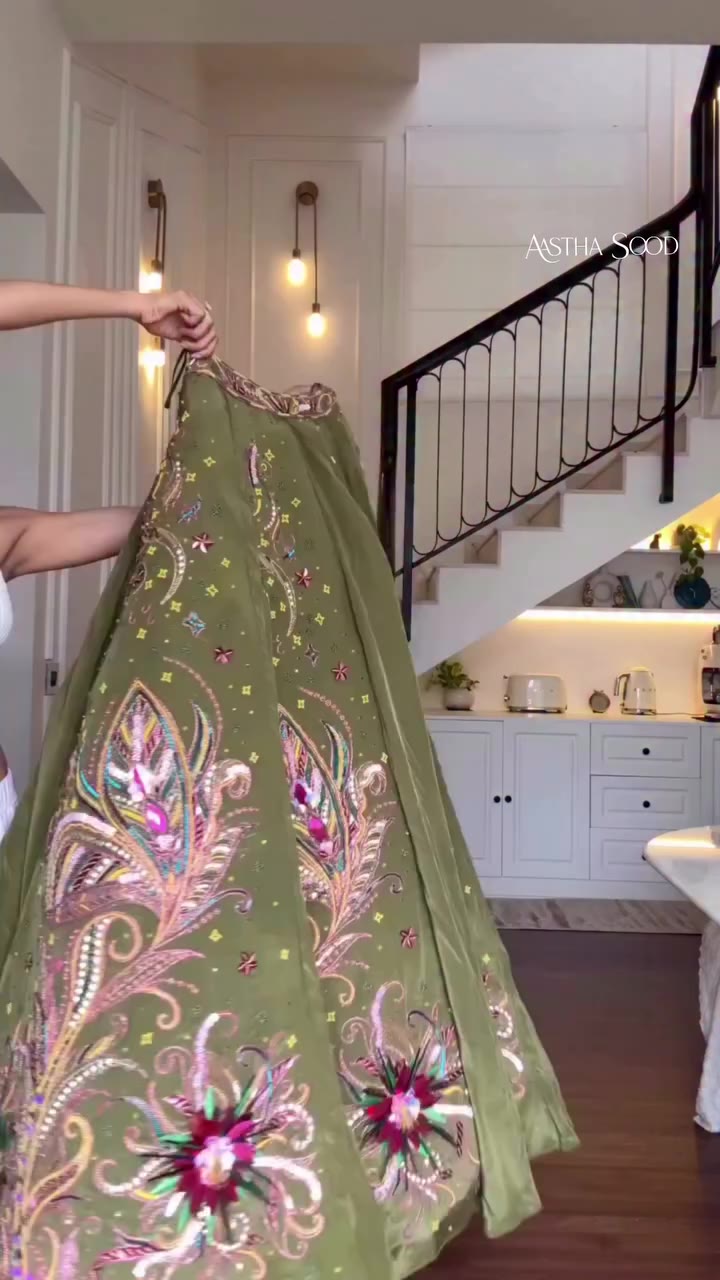 @ishaborah in our Everbloom Lehenga, Everbloom unfolds with delicate paisleys…
