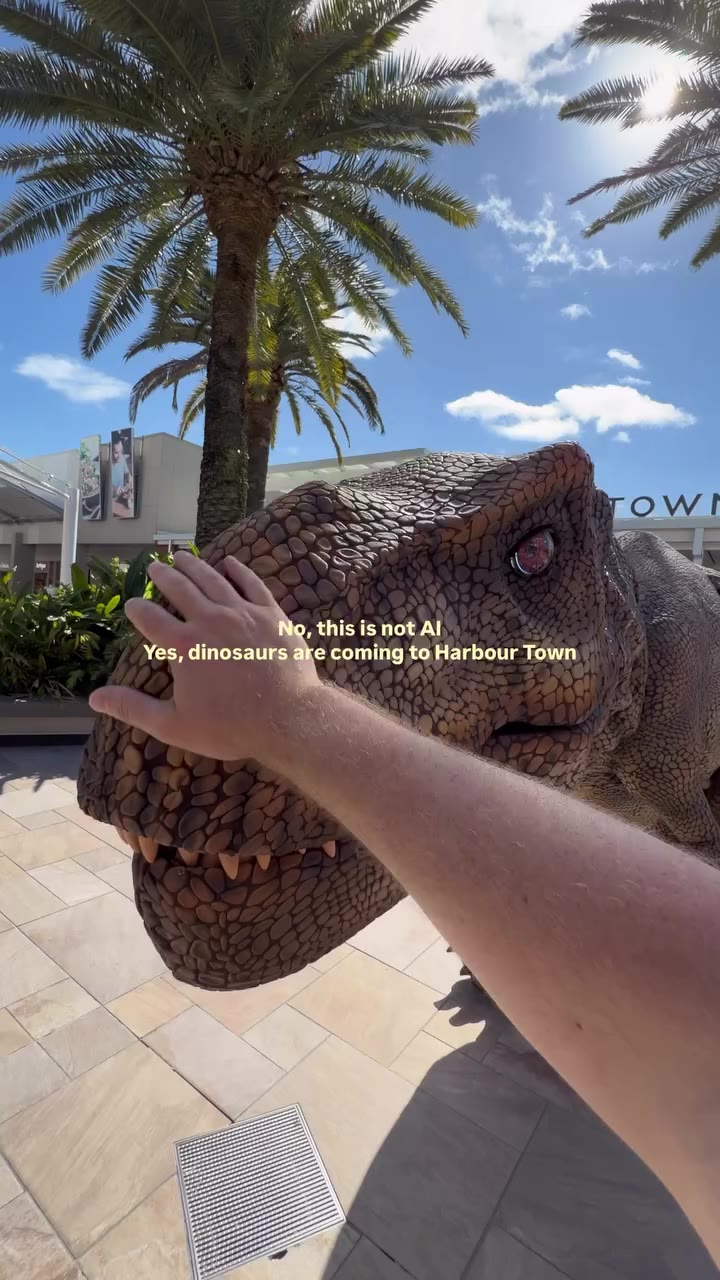 Only TWO more days until the dinosaurs take over Harbour Town! 🌴🦖