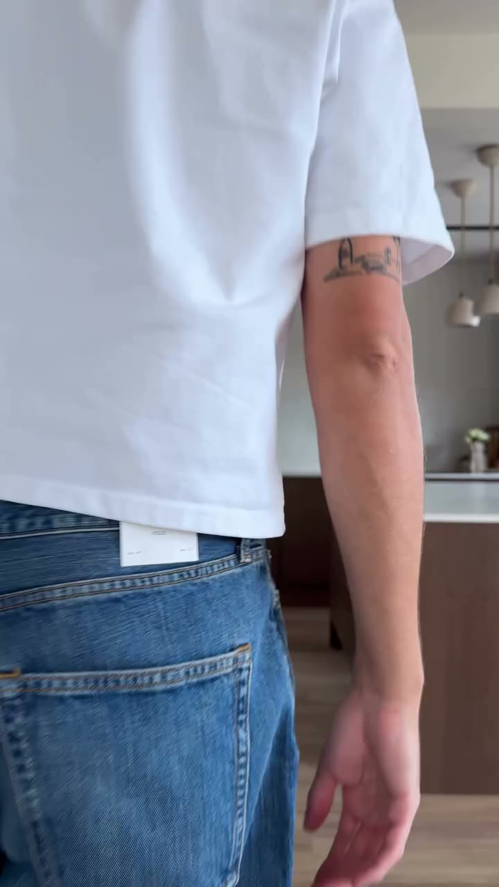 Everyone should own a pair of blue jeans.