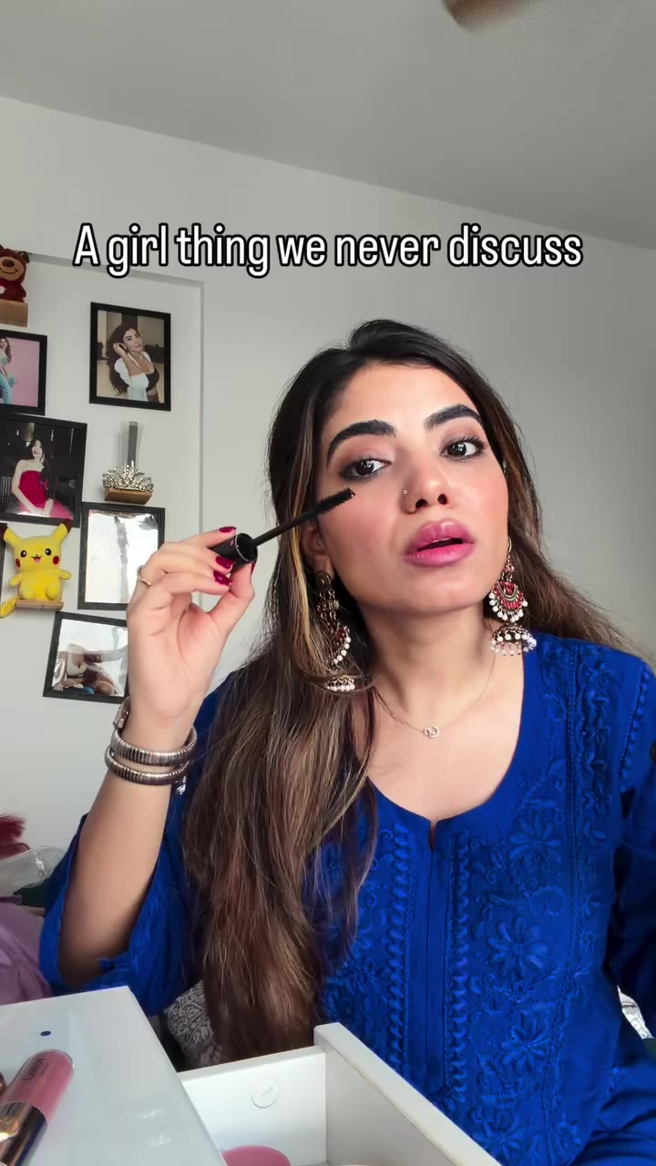 Why are we all the same😂 #girlthing #girls #mascara #fyp #relatable [girl…