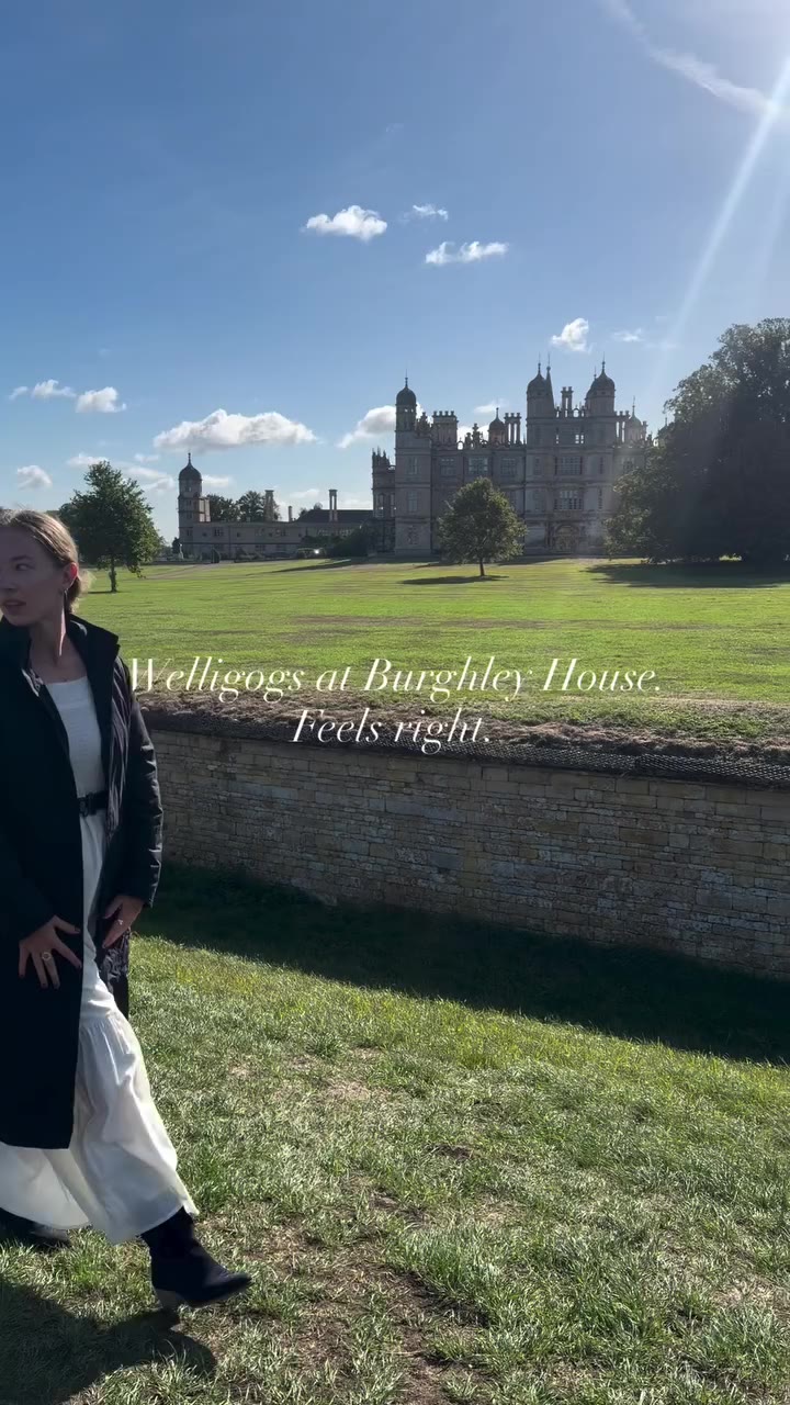 Welligogs at Burghley House. Feels right. ✨️⁠ ⁠ The Celeste Boho Dress layered…