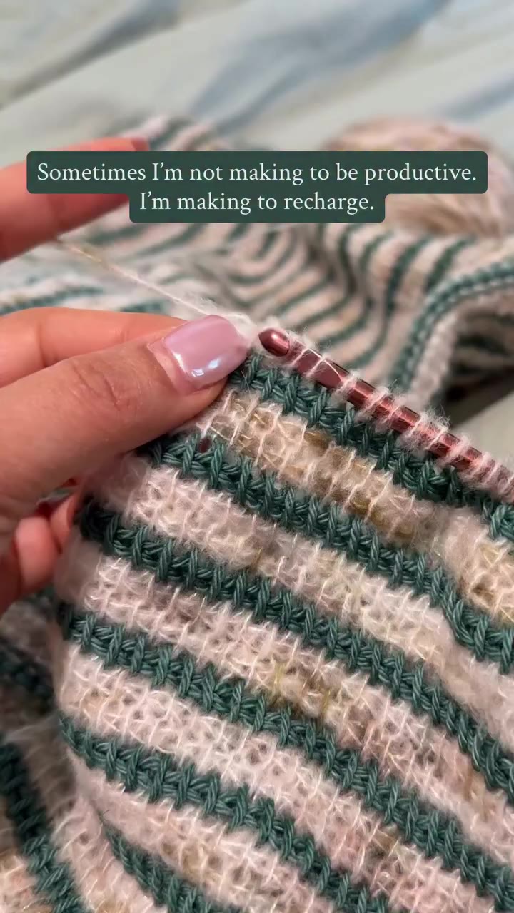 Sometimes I’m not crocheting because I need to finish something. I’m doing it…