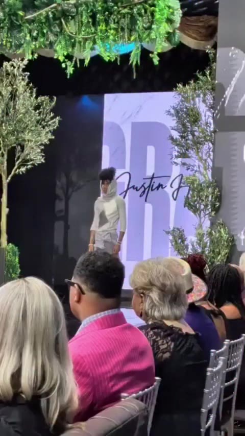 Just a side glance of the runway walk from The Gray Collection By Justin…