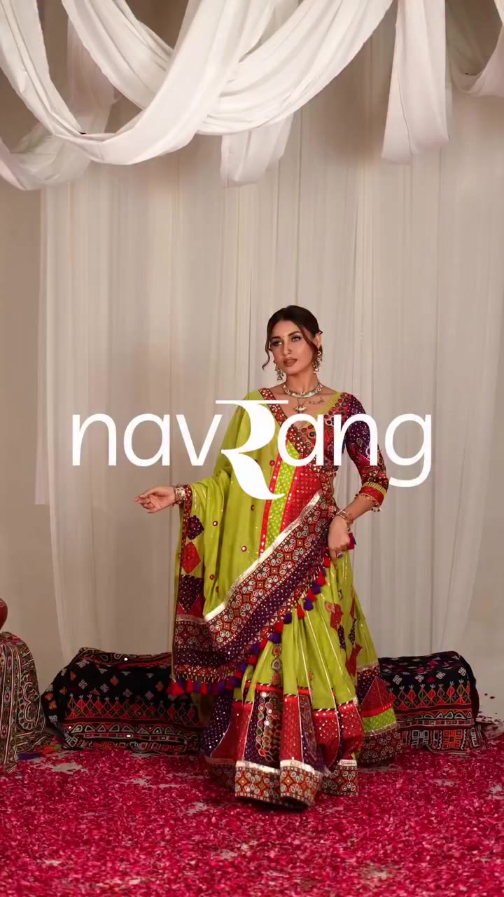 DAY — 4 A collection made in Blue, Green and Red is all you need this Navratri…