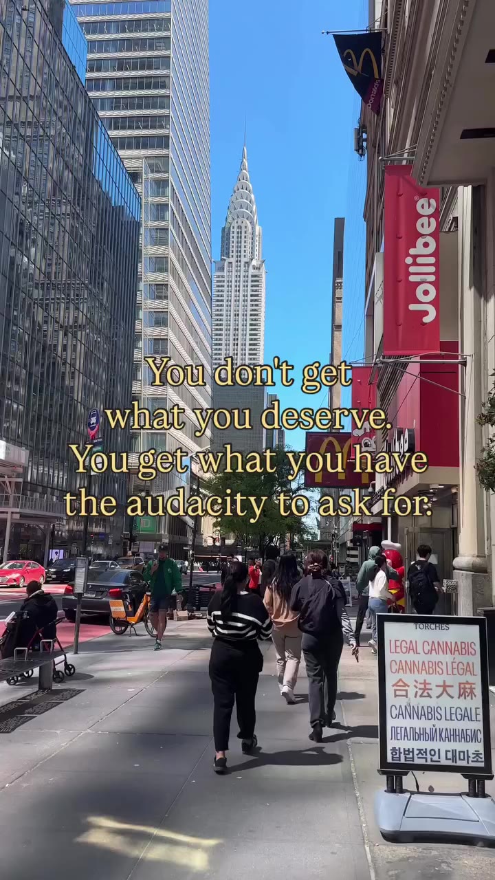You don’t get what you deserve in this industry. You get what you have the…