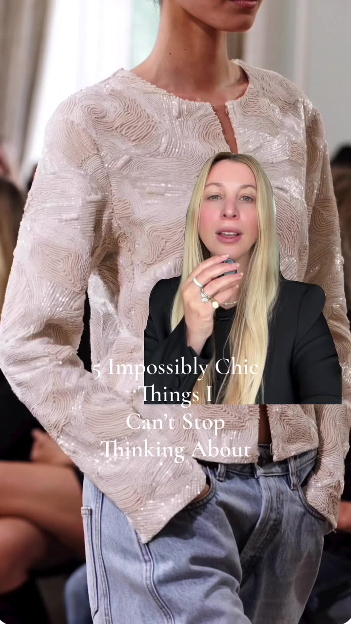We’ve entered the realm of undone opulence. It’s fancy but pared back. It’s…