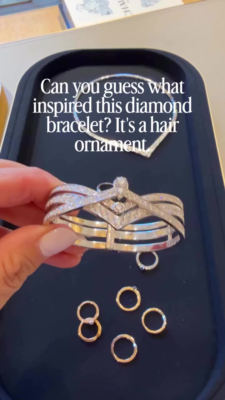 This bracelet looks like lace made of diamonds 💎✨ I tried Chaumet's…
