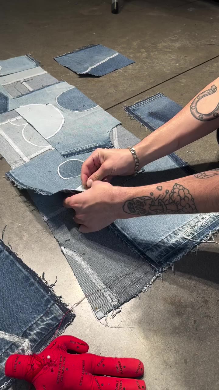 #sewing #denim #fashion #art #patchwork