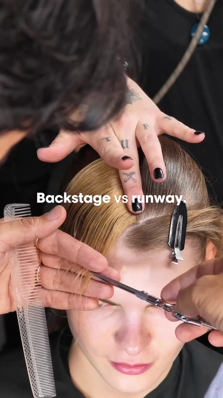 Backstage vs Runway @richardquinn SS27 Show #LFW Backstage at Richard Quinn…