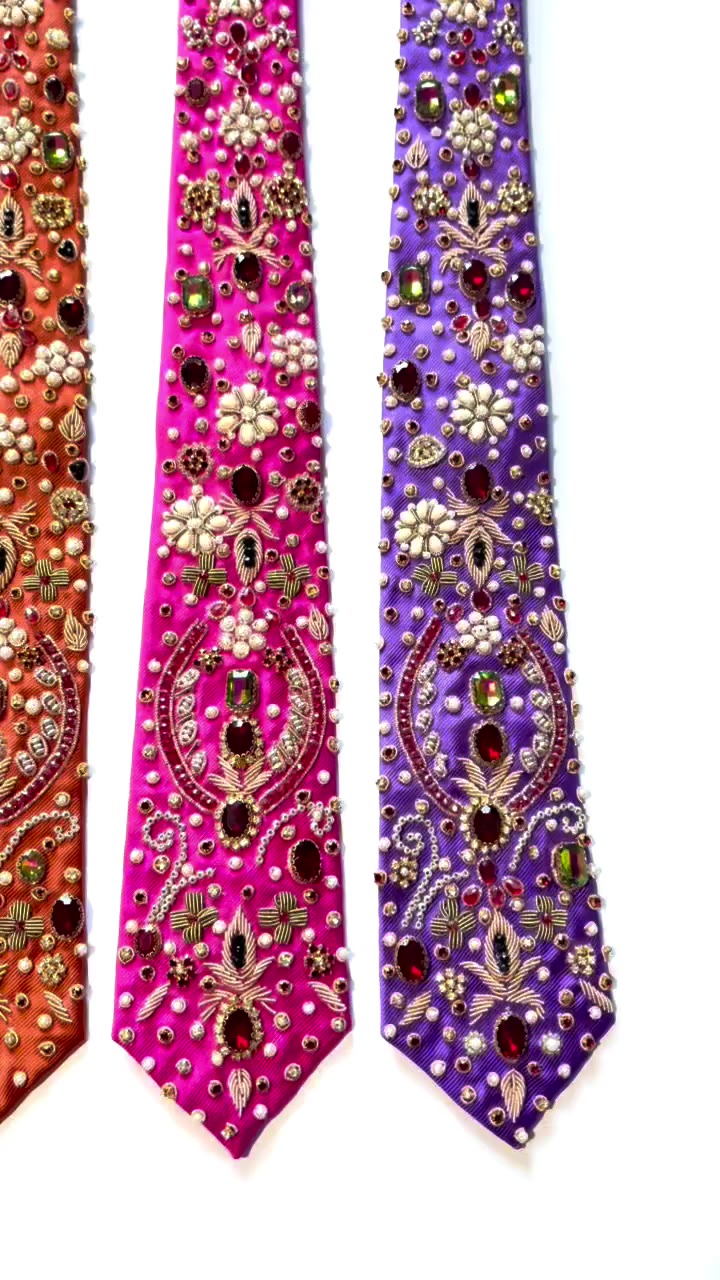 ZARI LUXE — now available in new colours. Hand-embroidered. Unapologetically…