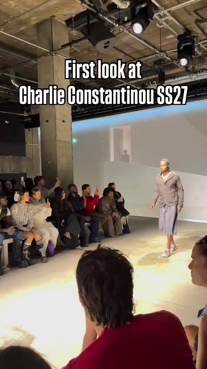 A first look at #CharlieConstantinou’s Spring/Summer 2027 collection…