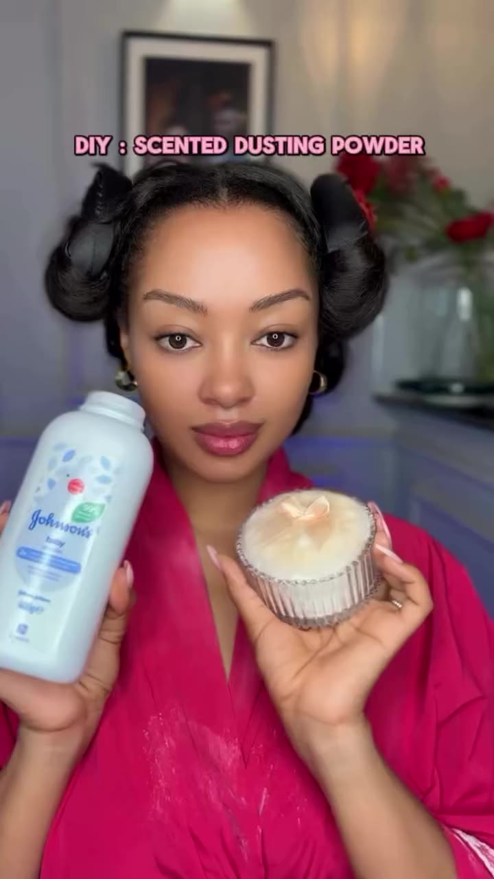 Today Is just one of those days 😏 Anyways…This is my #diy scented dusting…