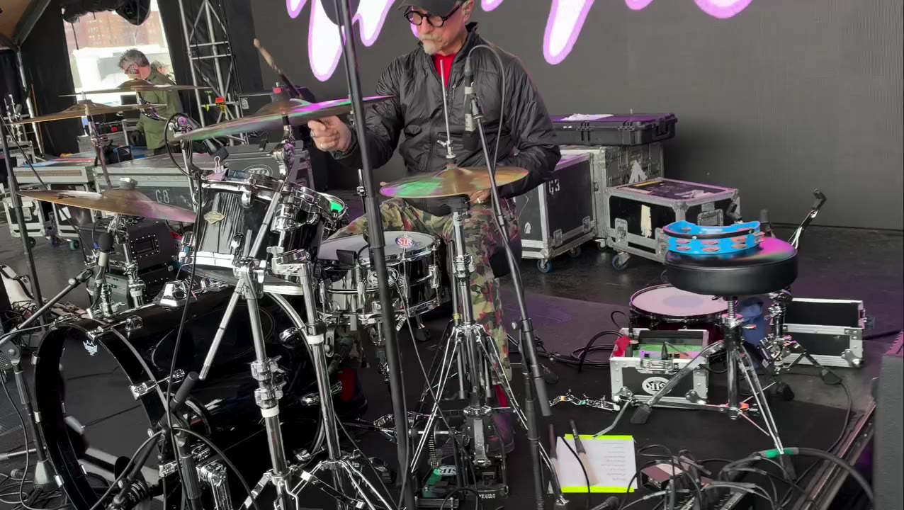 This is Sound check 9am for Riot Fest Thank you fellows. Video: by Andrew Burns.
