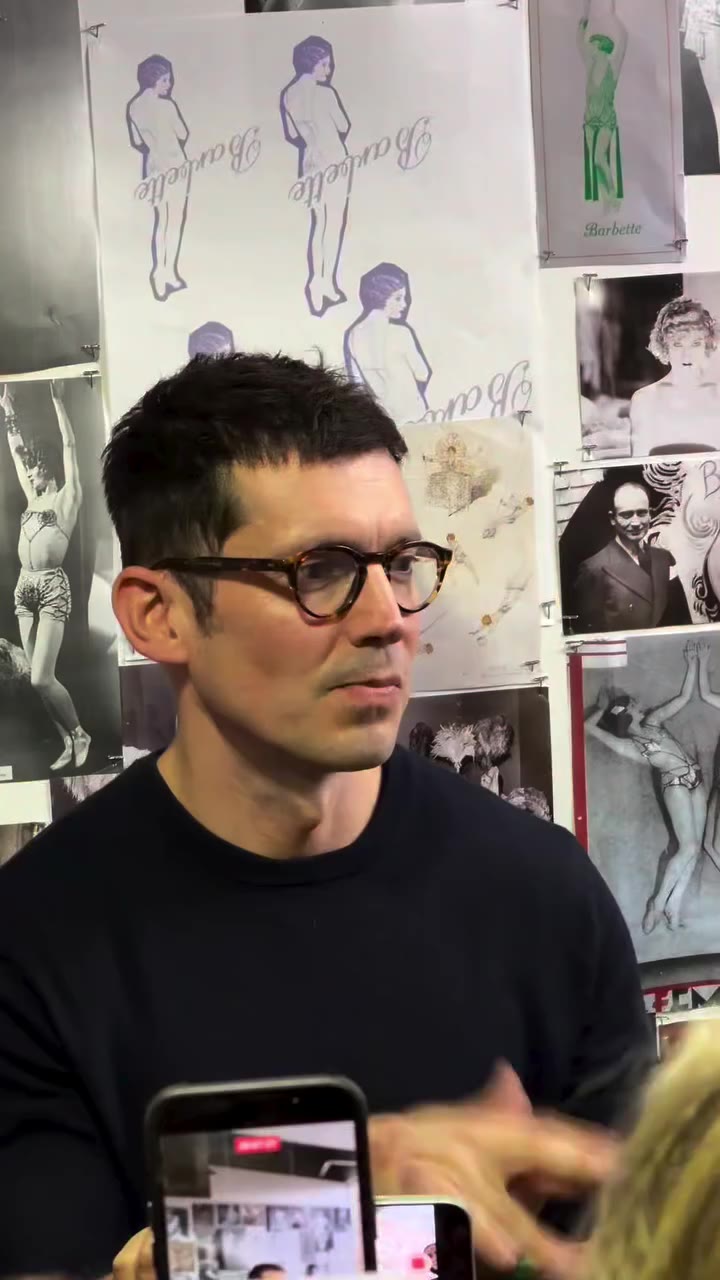 At his Spring Summer 27 show, @Erdem.Moralioglu explains to us how he looked…