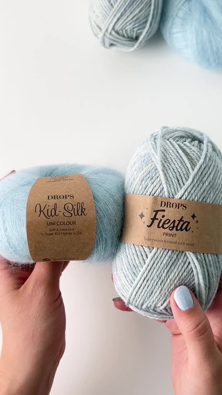 For a warm and bright, light blue combination, with a gorgeous texture, try…