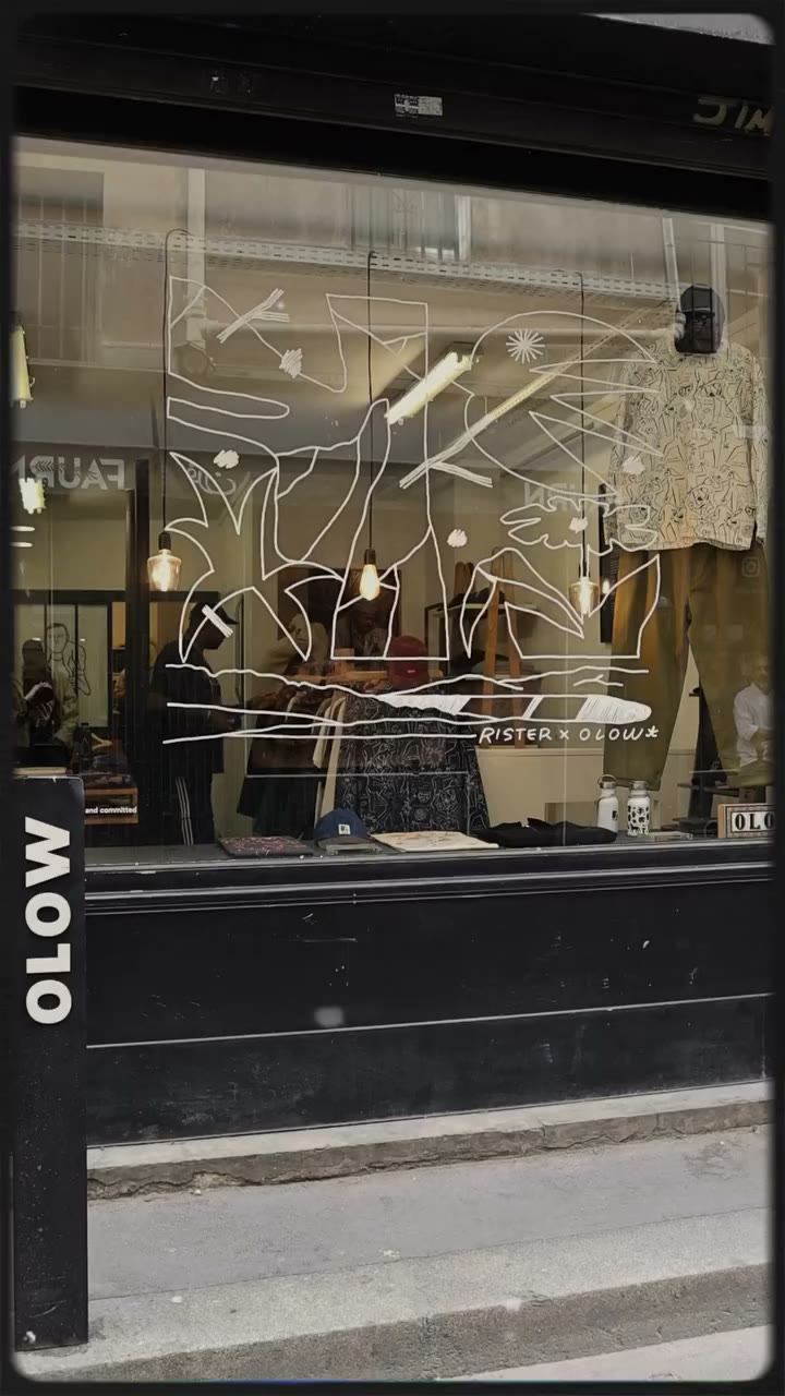 Invisible Happiness ✌️ the Olow shop window in Paris made last week by the…
