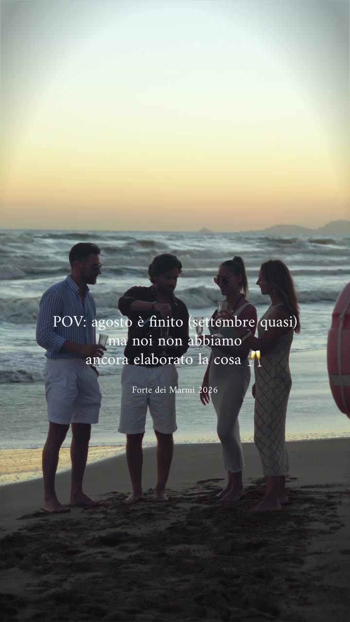 Goodbye Summer 2026 🏖️☀️ A moment of Italian style made of the sea and…