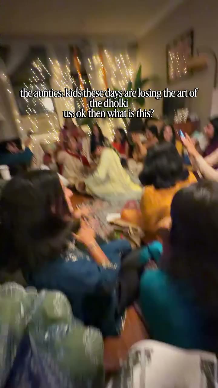 i promise we did actual dholki songs too guys!! #pakistaniwedding #dholkinight…