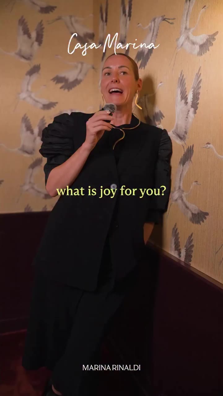 “For me, joy is… creating without limits” @alexandravonfrankenberg #CasaMarina…