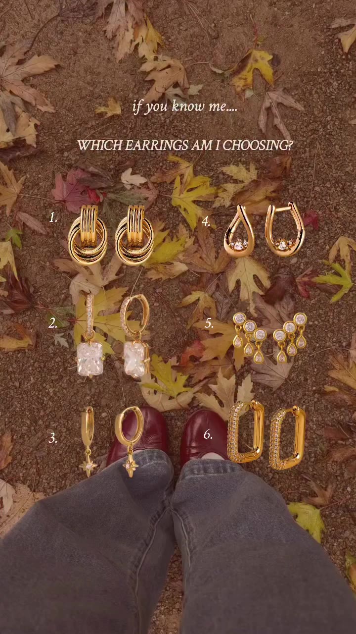 Fall vibes and golden choices 🍂✨ Which pair speaks to you?
