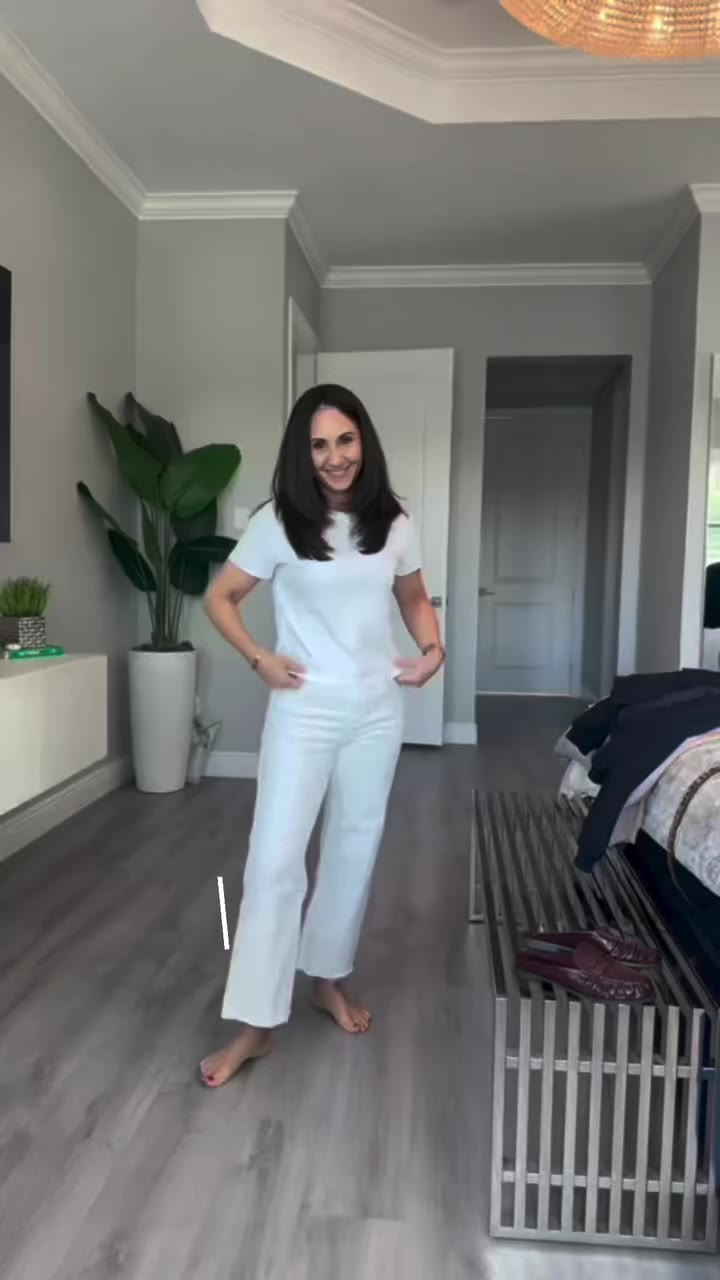 An all off-white outfit is the perfect starting point. 🤍 I added burgundy…