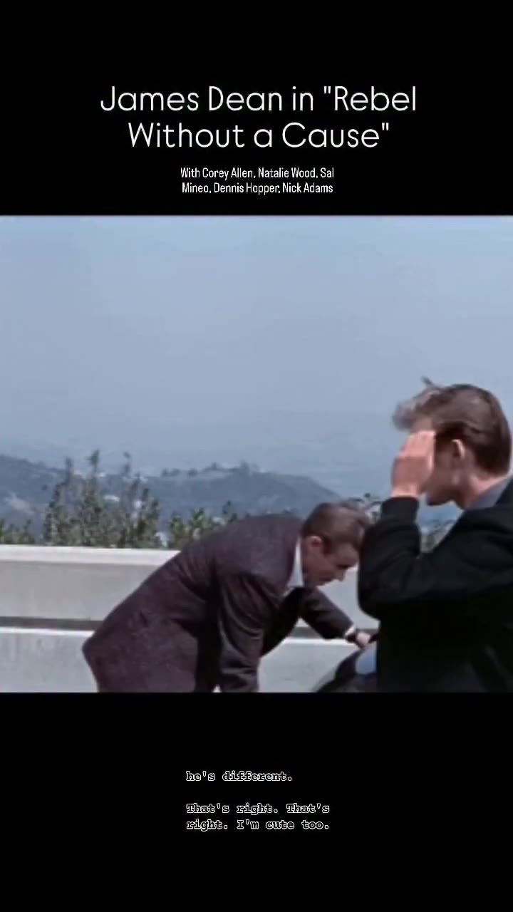 "Is that meaning me?" 1955's "Rebel Without a Cause" was a groundbreaking film…