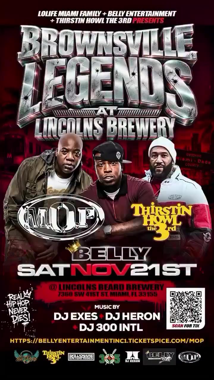 Get @reshare_app • @bellyentertainment M.O.P. LIVE!!! NOVEMBER 21st! 🚨 THE…