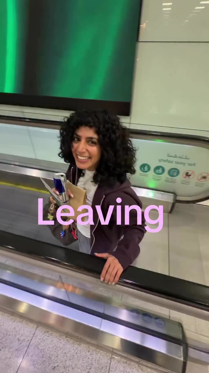 مع السلااامة على وين تتوقعون؟😝😝✈️