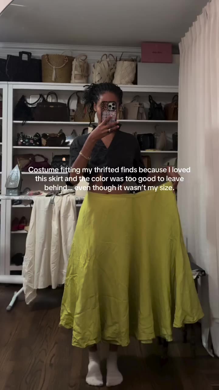I loved this skirt and the color so much that I brought it home even though it…