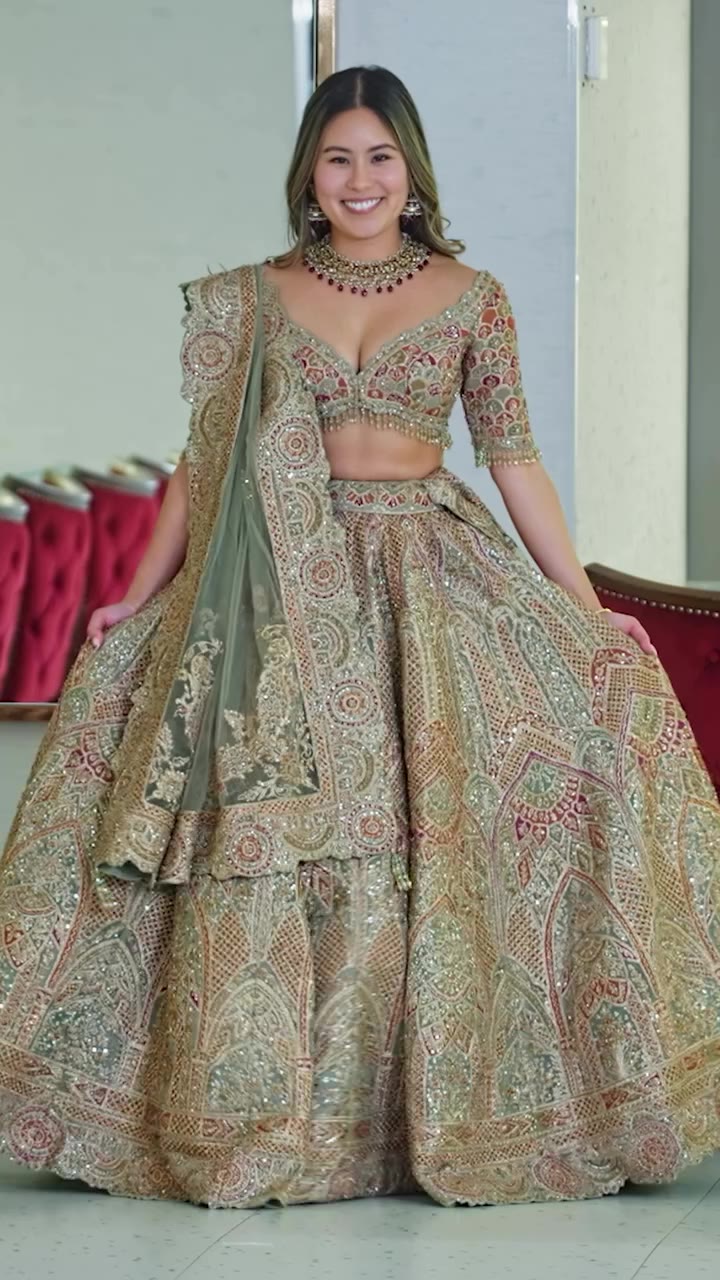 When you find the lehenga that feels like you... everything changes. Kim has…