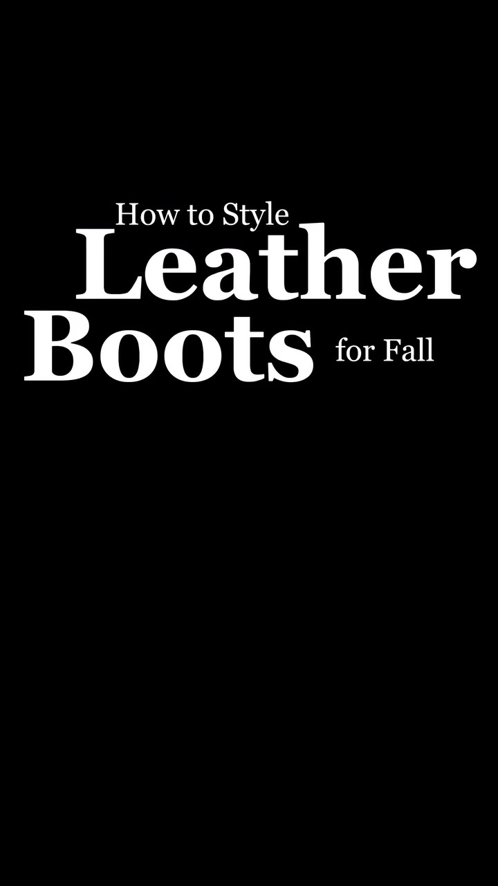 Leather boots and denim: a fall pairing we come back to year after year…
