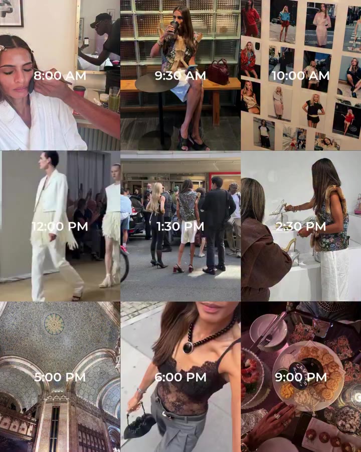 All in a days work during NYFW 🚕