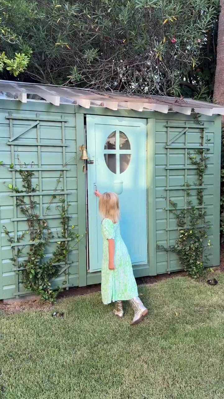 Current garden activity: fairy houses. She’s been finding little spots for…
