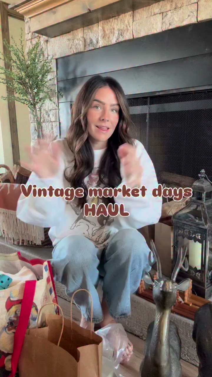 Vintage market days haul 🤍 I don’t know all the little businesses I shopped…