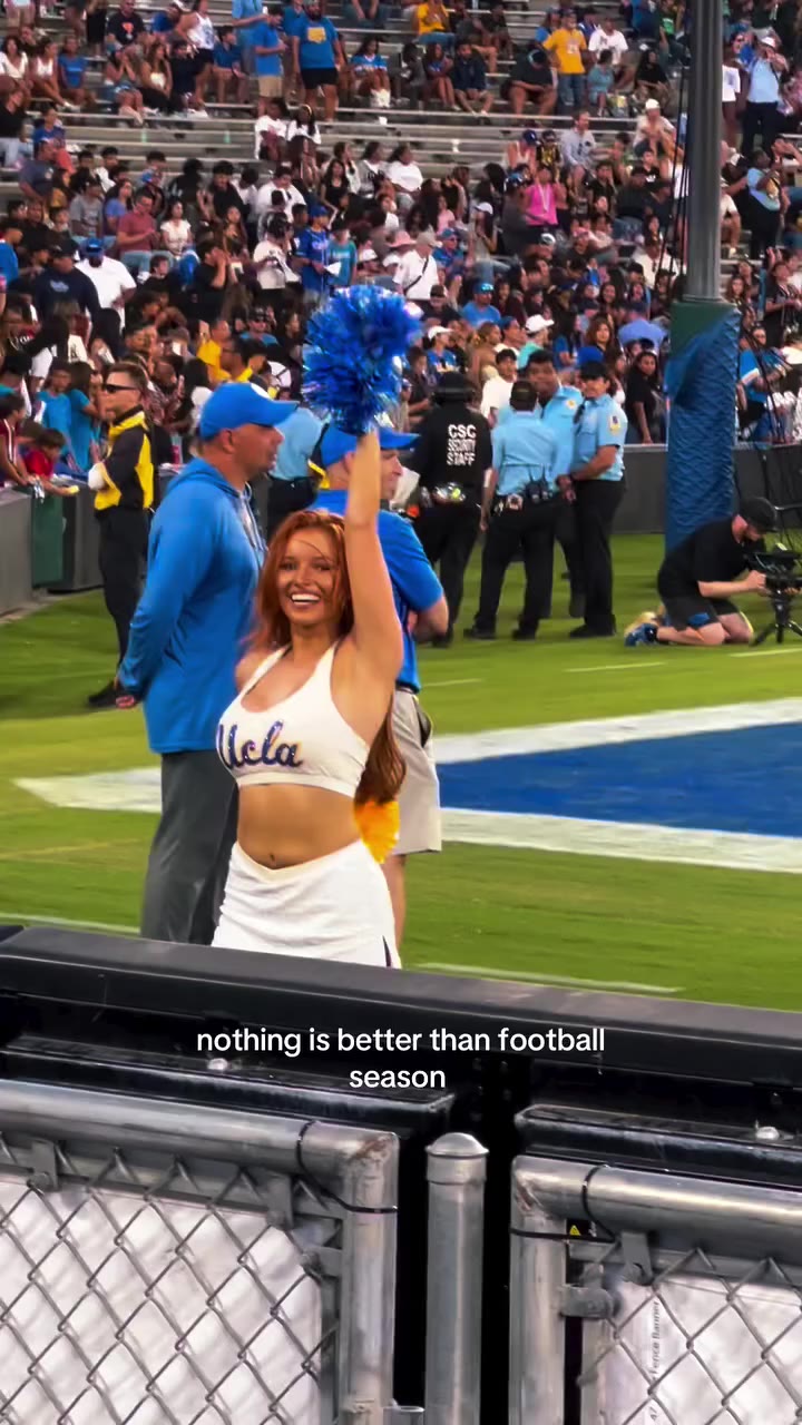 you California girl took no break after Miss America. Repping @ucla on the…