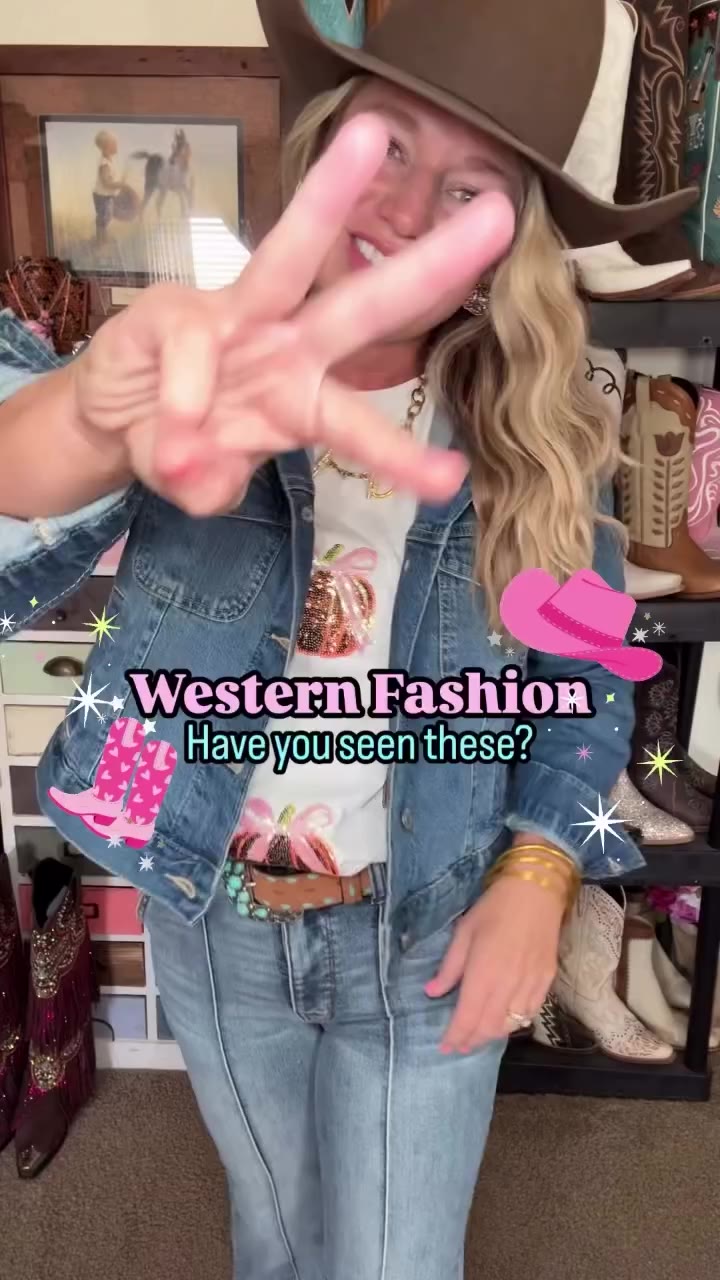 Have you seen these cowgirl boots, western purse and fall top from Amazon!…
