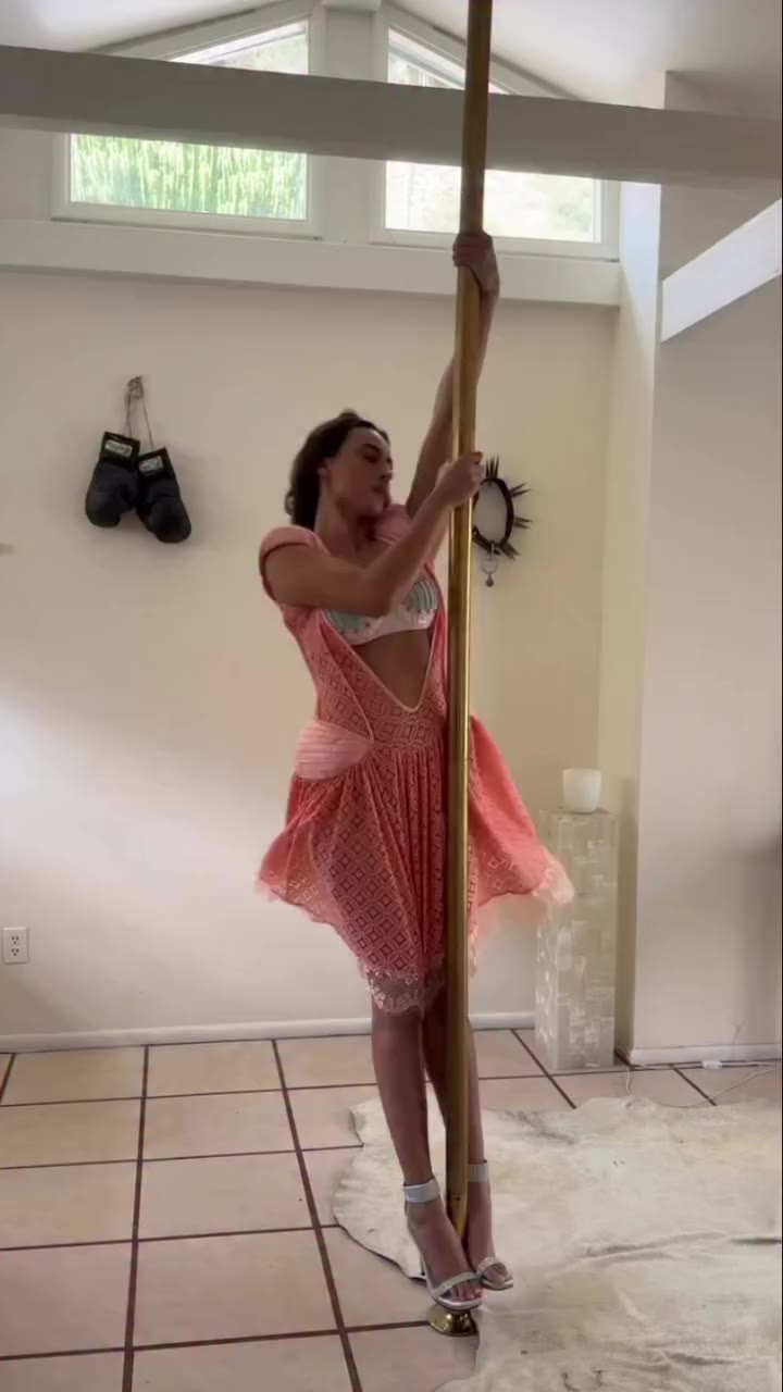 princess and the pole @drugstarcowgrl wearing the princess peace dress