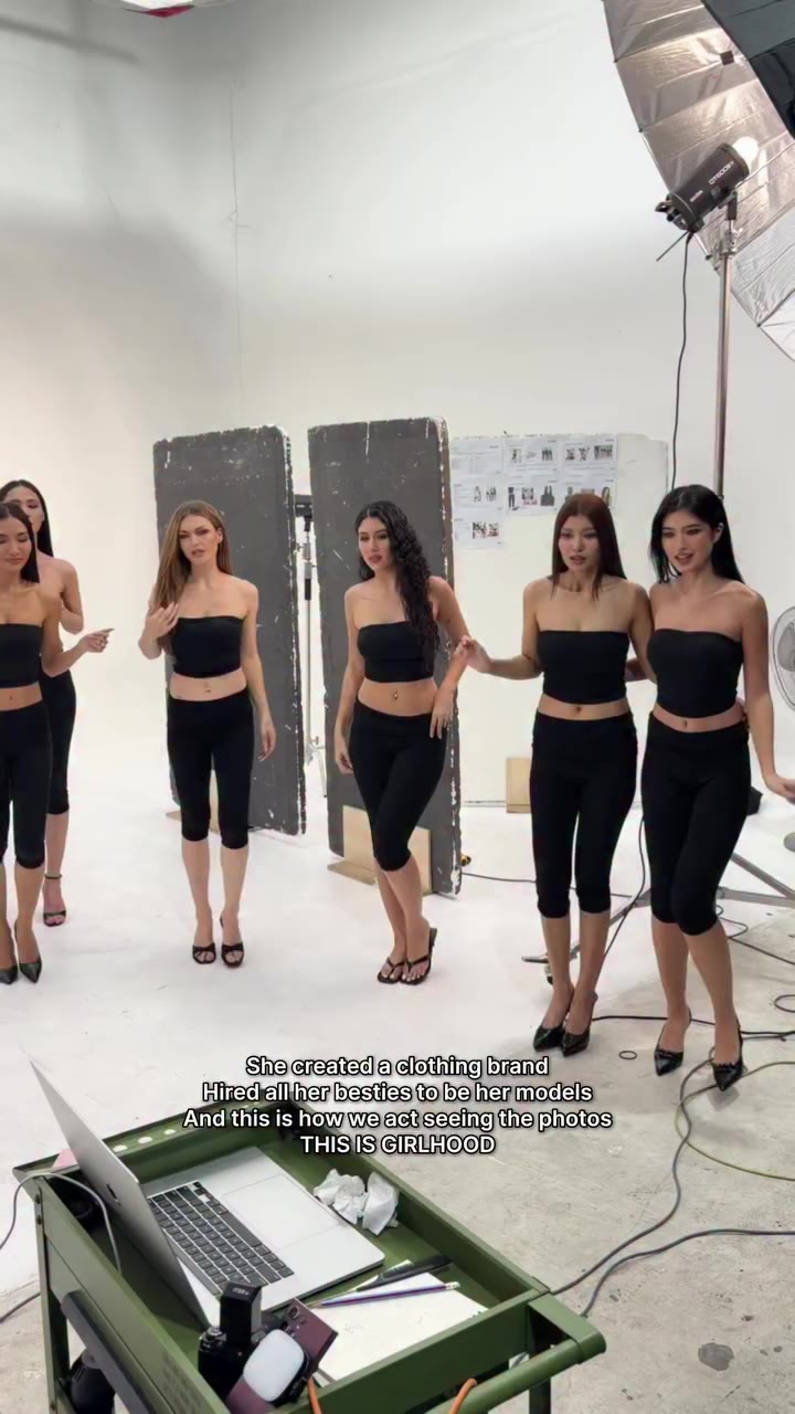 She created a clothing brand, hired all her besties to be her models, and this…